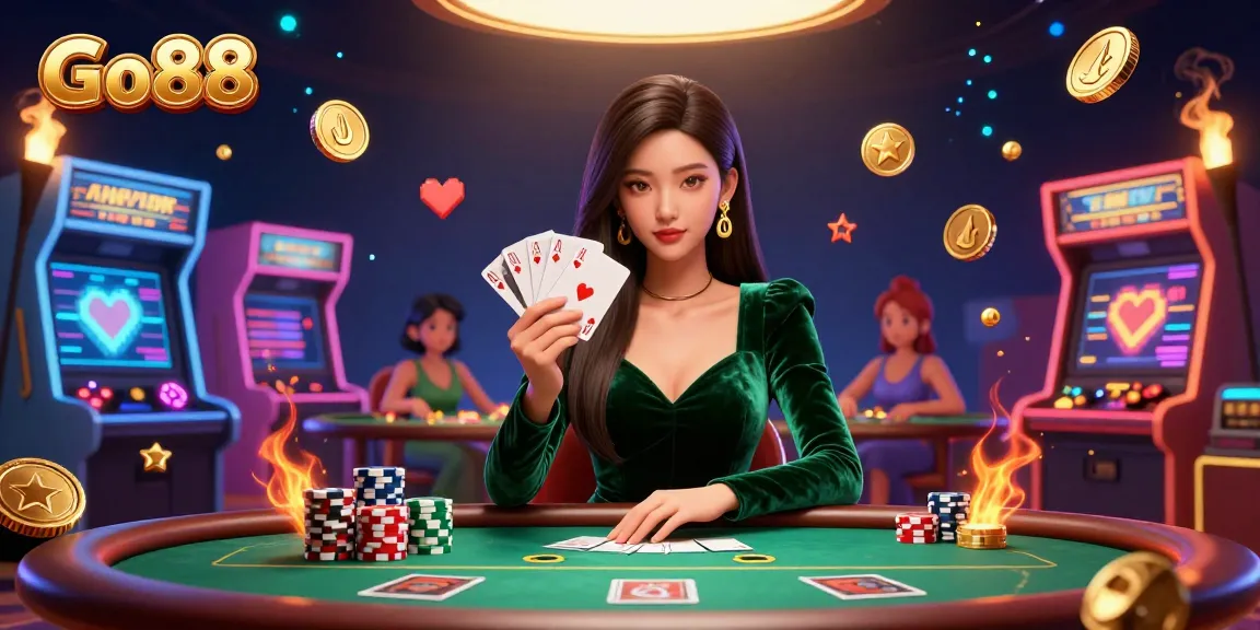 Experience excitement and strategy at Go88 with a stunning poker scene rich in detail.