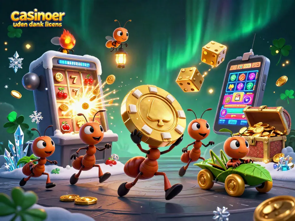 Experience excitement at casinoer uden dansk licens while watching cartoon ants pull off a vibrant heist in a dazzling 3D scene.