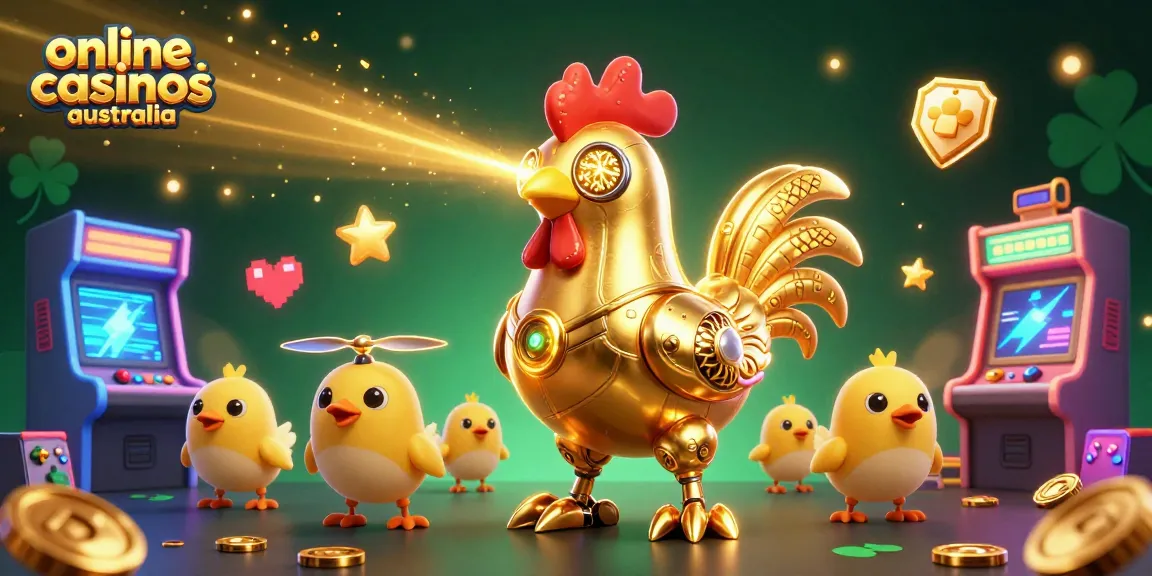 Engage with online casinos australia in this vibrant 3D casino illustration.