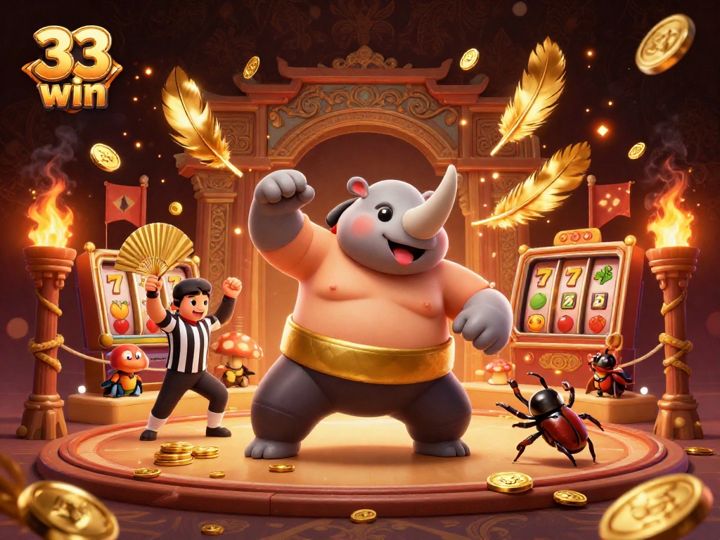 Experience thrilling gameplay with 33 win featuring dynamic characters in a vibrant and immersive casino scene.