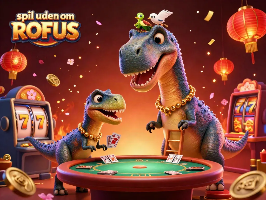 Experience thrilling action while playing spil uden om ROFUS with lively characters and vibrant casino elements.
