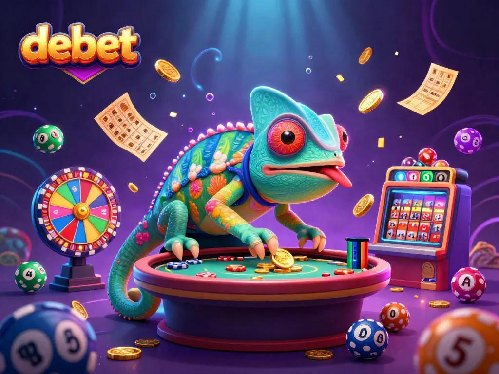 Experience exciting casino play with debet's vibrant chameleon owner and dynamic game elements in 3D