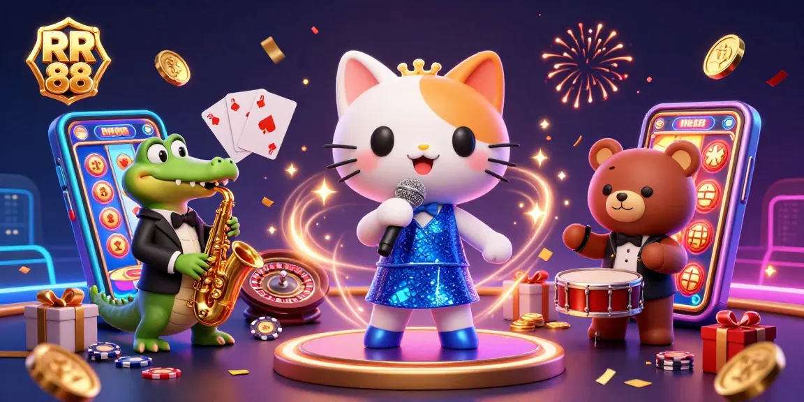 Witness exciting wins at RR 88 with vibrant casino characters enjoying their gameplay.