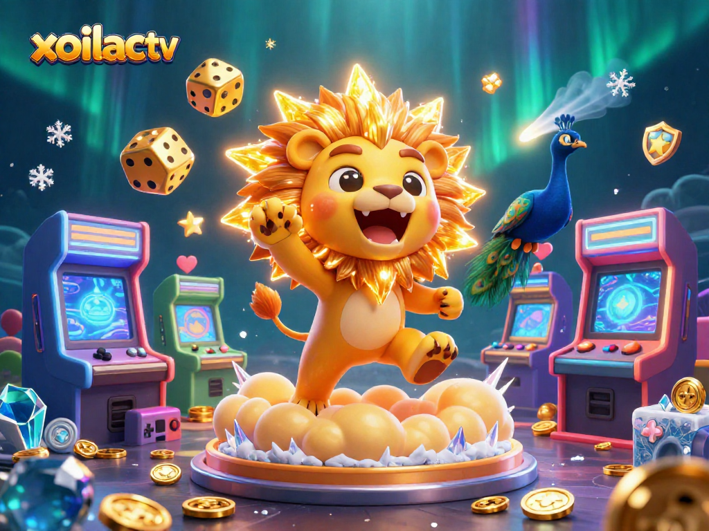 Engage with exciting gaming on xoilac tv as the sun lion roars amidst dynamic casino elements.