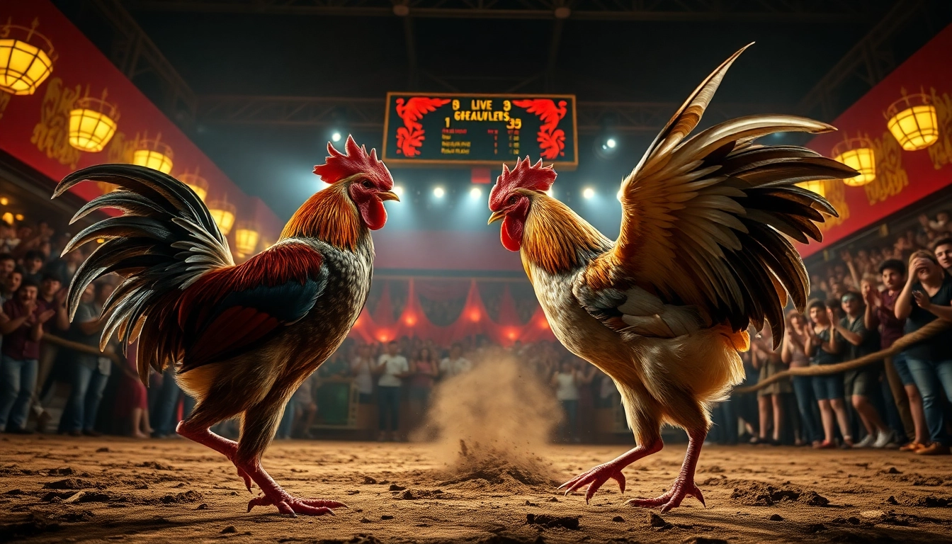Experience the thrill of dagatructiep 1 live cockfighting with intense action and vibrant atmosphere.