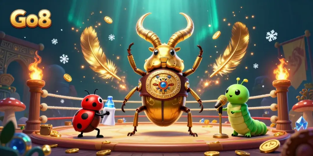 Experience Go8's thrilling jackpot action with vibrant casino characters and dynamic elements.