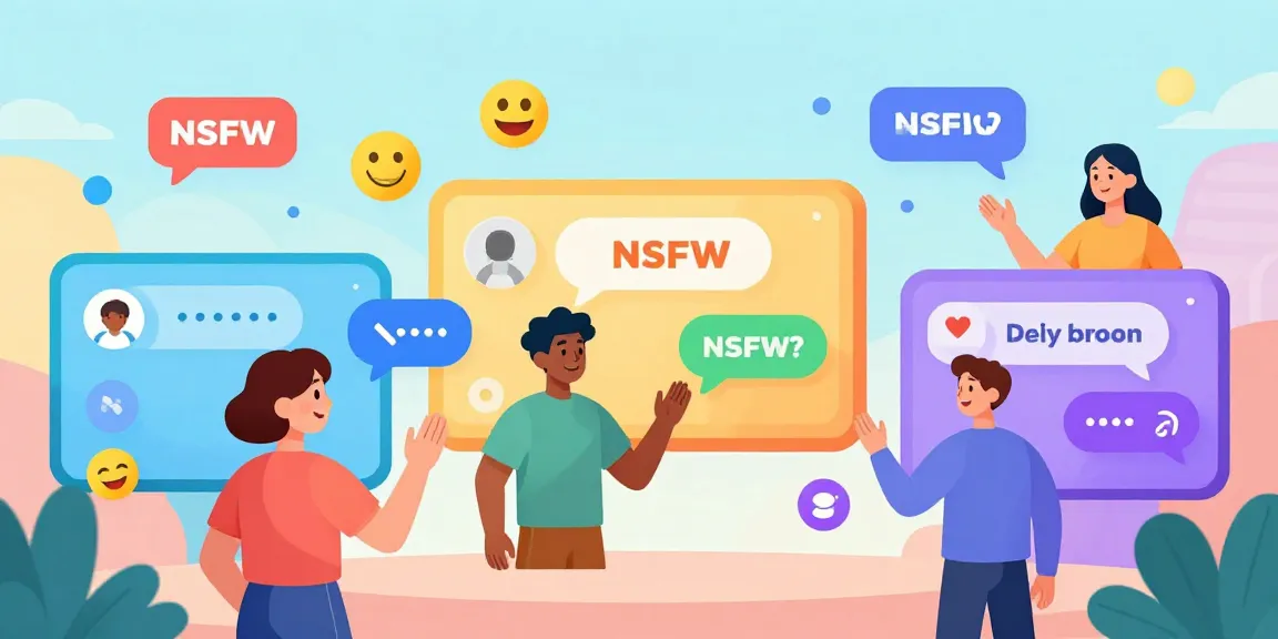 Engaging interaction with an NSFW chat bot in a vibrant digital landscape
