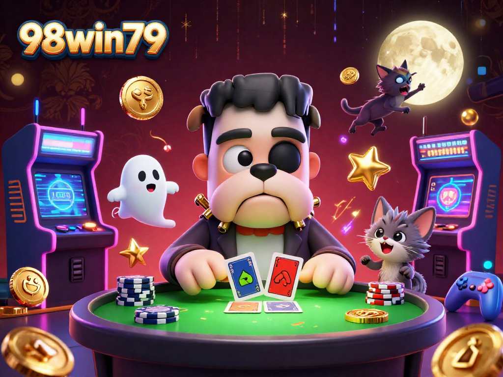 Experience thrilling gameplay at 98win79 with vibrant characters and electrifying casino elements.