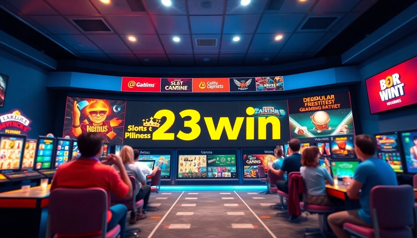 Exciting gaming environment showcasing 23win with players enjoying various online games.