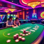 Experience the thrills of gambling at https://max88.faith/ with an exciting casino layout illustrating players engaged in blackjack.