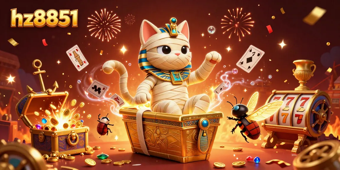 Spin slot reels with vibrant Egyptian-themed characters in a casino atmosphere at hz8851, showcasing excitement and rewards.
