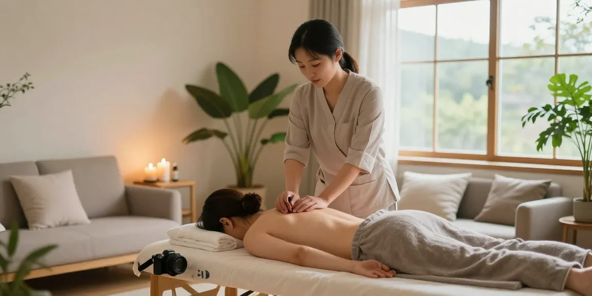 Experience 김포출장마사지 with a professional therapist providing relaxing home massage in a serene setting.